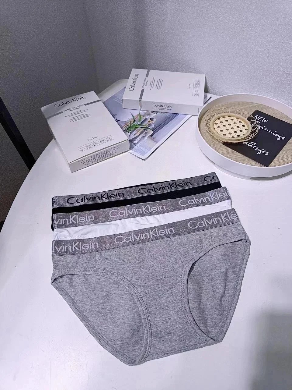 C*K Women's Underwear 3-Pack - Premium Cotton Briefs